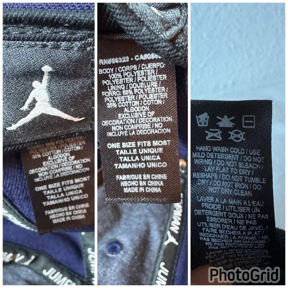 Nike Air Jordan Unstructured Curved Bill Club‎ Hat Cap Strapback Blue Purple